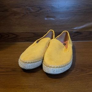 Yellow Slip on Shoes
